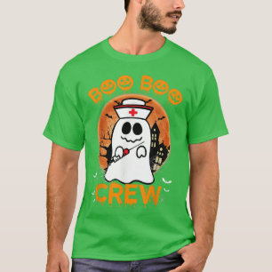 Boo Boo Funny Crew Halloween Doctor Nurse Nursing T-Shirt