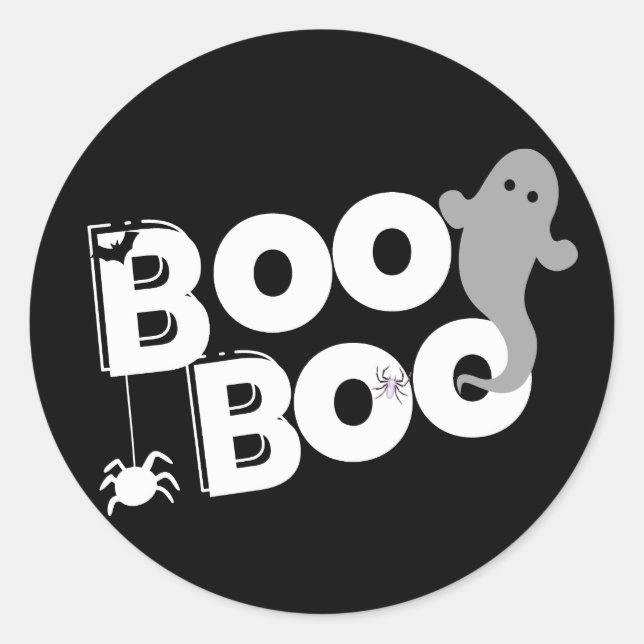 Boo Boo halloween Classic Round Sticker (Front)