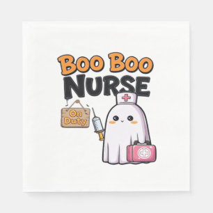 Boo Boo Nurse On Duty Classic T-Shirt Napkin