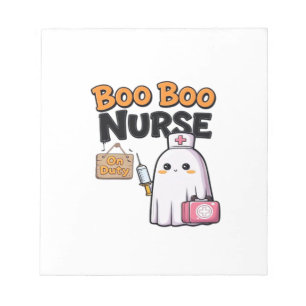 Boo Boo Nurse On Duty Classic T-Shirt Notepad
