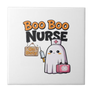 Boo Boo Nurse On Duty Classic T-Shirt Tile