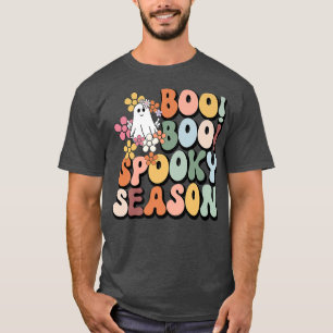 Boo Boo Spooky SeasonGroovy Hippie Halloween 245 T-Shirt