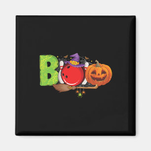 Boo Bowling Byll Pins Lover Bowling Halloween Cost Magnet