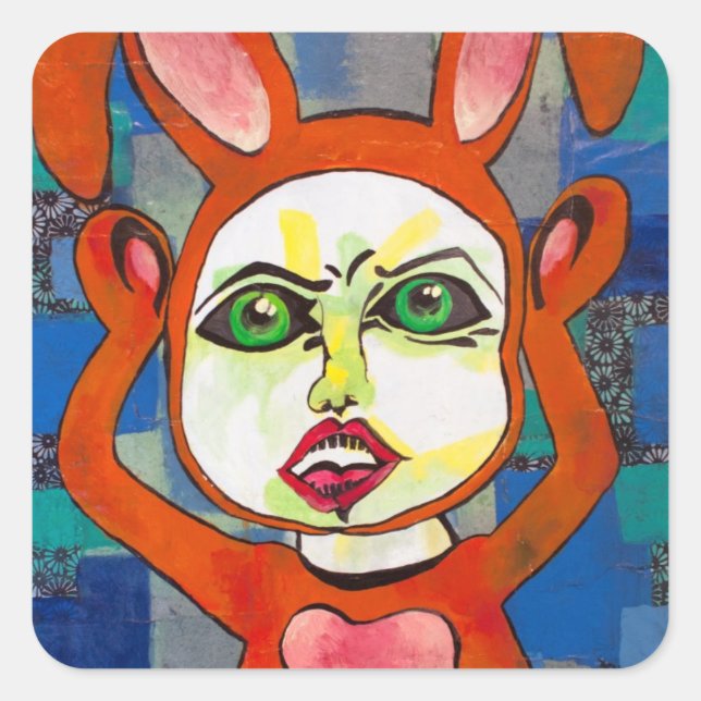 Boo Bunny Friend Sticker (Front)