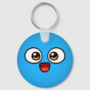 Boo Button Keychain