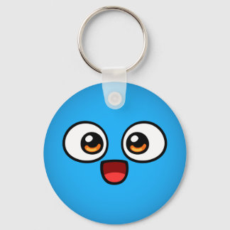 Boo Button Keychain