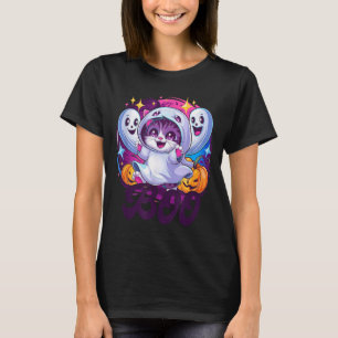 Boo cat ghost T-Shirt