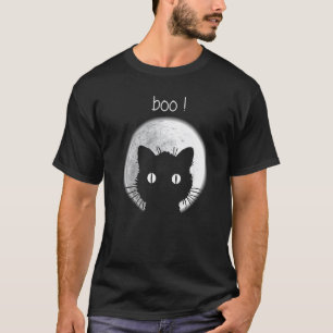 Boo cat under the moon T-Shirt
