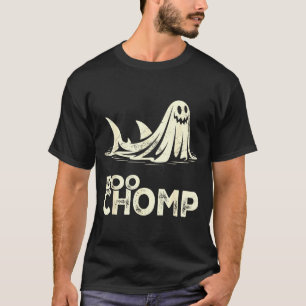 Boo chomp – funny ghost shark halloween retro T-Shirt