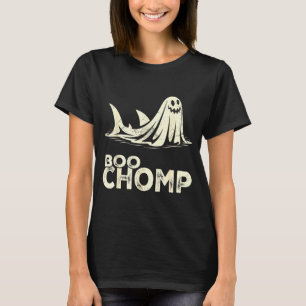 Boo chomp – funny ghost shark halloween retro T-Shirt