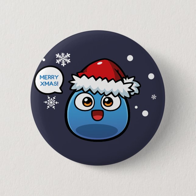 Boo Christmas Products 6 Cm Round Badge (Front)