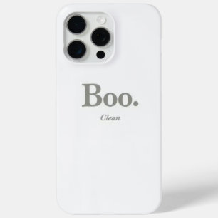 Boo. Clean. Minimalist Halloween Phone Case