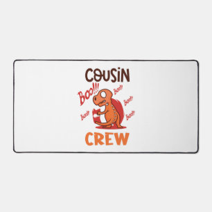 Boo Cousin Crew Halloween Dinosaur Spooky Costume Desk Mat