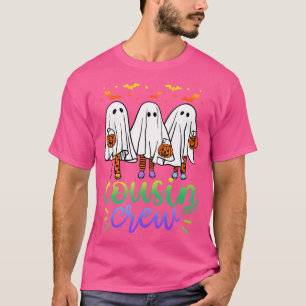 Boo Cousin Crew Halloween Ghost Trick Treat Squad  T-Shirt