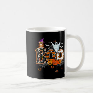 Boo Creepy Owl Pumpkin Ghost Halloween Men Women K Coffee Mug