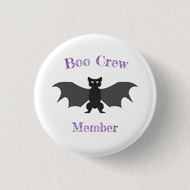Boo Crew Bat Button (Front)