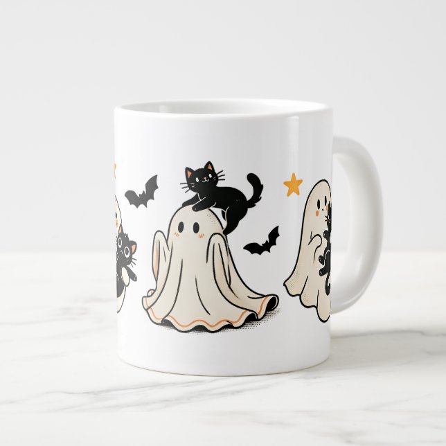 Boo Crew Brew Large Coffee Mug (Front Right)