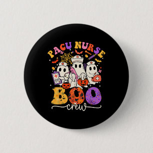 Boo Crew Costume Funny Nurse Ghost Halloween  6 Cm Round Badge