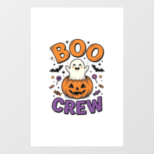 Boo Crew Cute Ghost Pumpkin Halloween Shirt Design