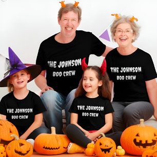 Boo Crew Family Halloween Shirts   Matching Ghost 