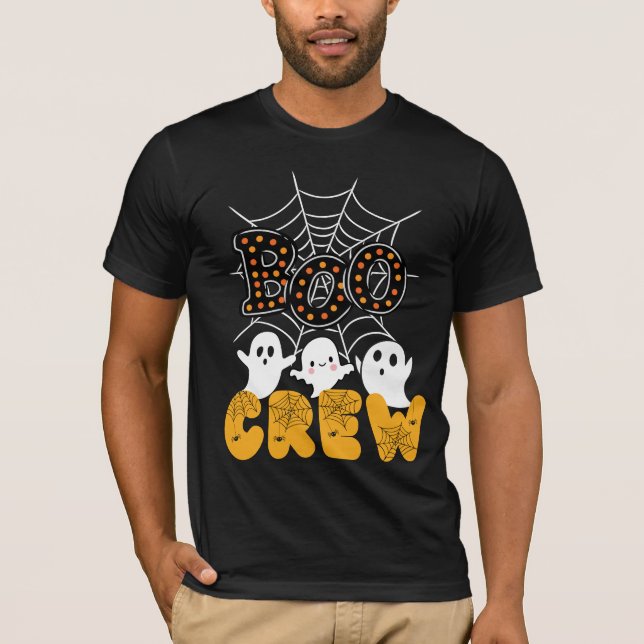 Boo Crew Family Matching Funny Halloween T-Shirt (Front)