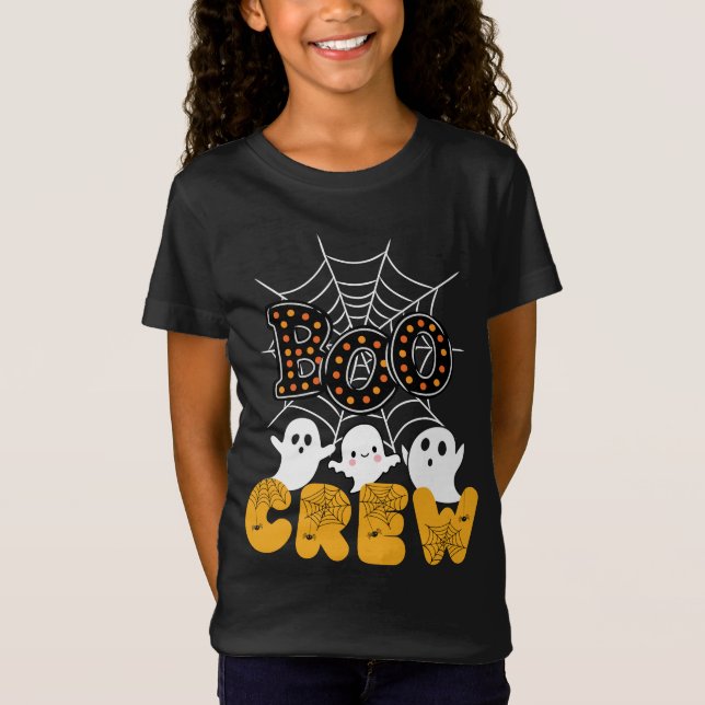 Boo Crew Family Matching Funny Halloween T-Shirt (Front)