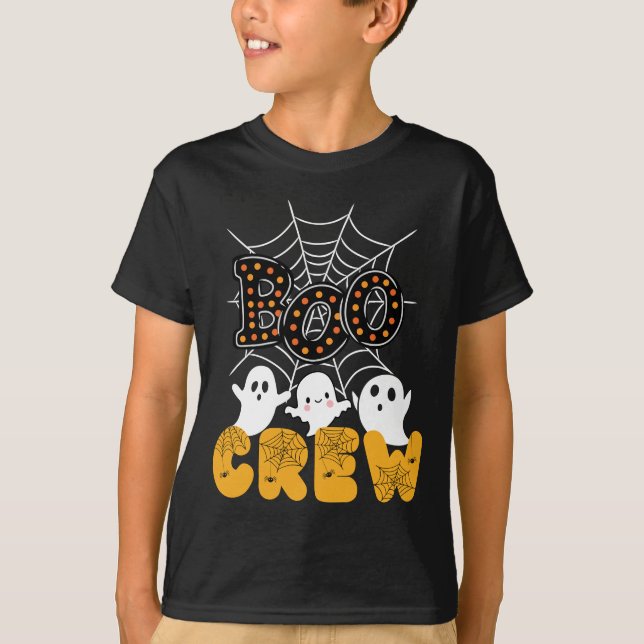 Boo Crew Family Matching Funny Halloween T-Shirt (Front)