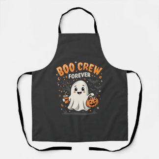 Boo Crew Forever Halloween Ghost Design_1 Apron