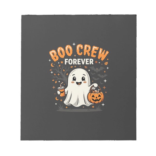 Boo Crew Forever Halloween Ghost Design_1 Notepad (Front)