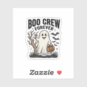 Boo Crew Forever Vintage Ghost Halloween Shirt Des