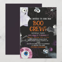 Boo Crew Fun Kids Halloween Birthday Party