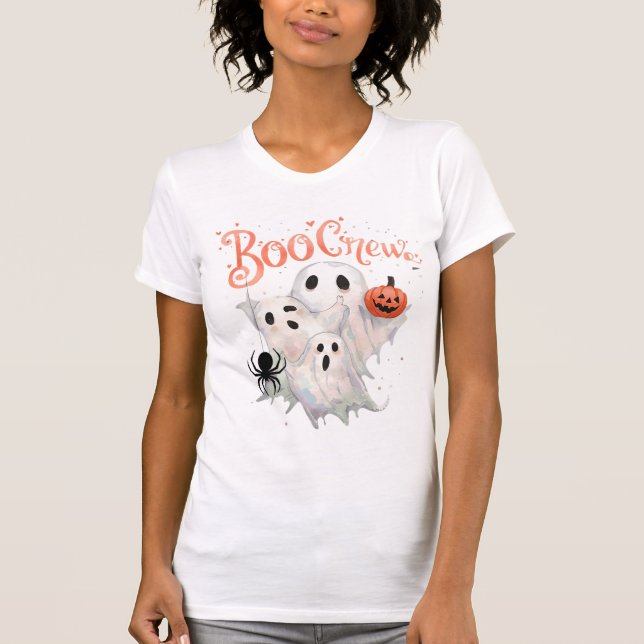 Boo Crew – Funny Halloween Design T-Shirt (Front)