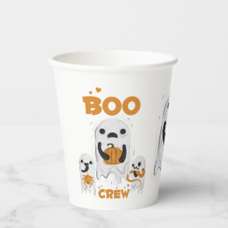 Boo Crew Ghost Halloween Paper Cups
