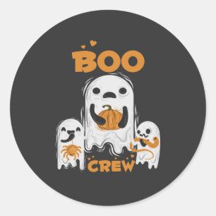Boo Crew Ghost Halloween Sticker