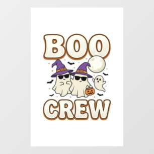 Boo Crew Ghost Halloween Vintage Vector Design_1