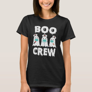 Boo Crew Ghost Nurses Cute Halloween T-Shirt
