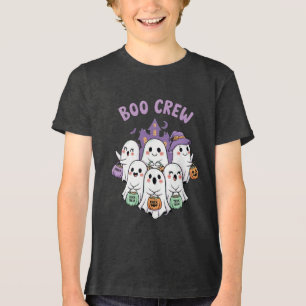 Boo Crew Ghosts Halloween Tri-Blend Shirt