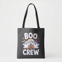 Boo Crew Ghosts Pumpkin Spooky Halloween Squad