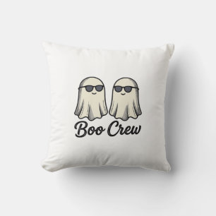 Boo Crew Ghosts Vintage Halloween Shirt Design_1 Cushion