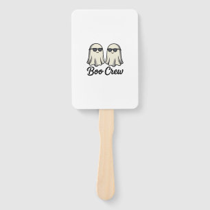 Boo Crew Ghosts Vintage Halloween Shirt Design_1 Hand Fan