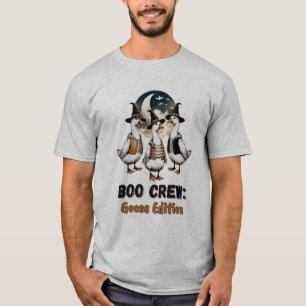 Boo Crew Goose Edition Funny Halloween Geese T-Shirt
