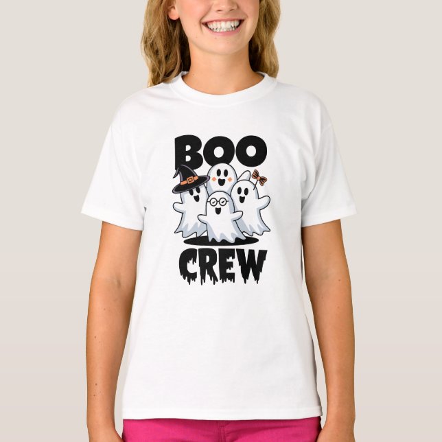 Boo Crew Halloween Family Matching T-Shirt (Front)