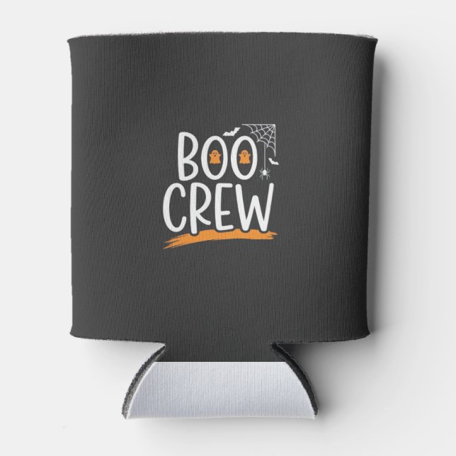 Boo Crew Halloween Ghost Design_1 Can Cooler (Front)