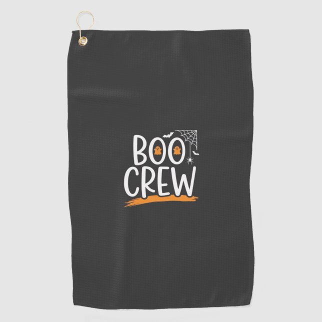 Boo Crew Halloween Ghost Design_1 Golf Towel (Front)