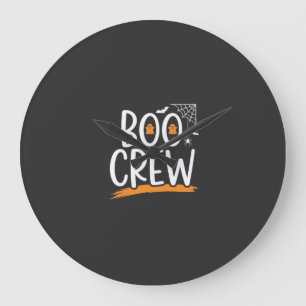 Boo Crew Halloween Ghost Design_1 Large Clock