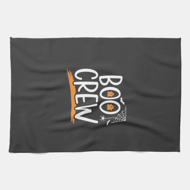 Boo Crew Halloween Ghost Design_1 Tea Towel (Horizontal)