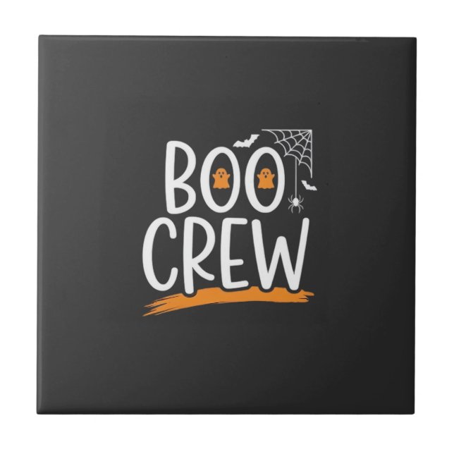 Boo Crew Halloween Ghost Design_1 Tile (Front)