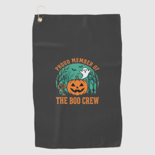 Boo Crew Halloween Ghost Pumpkin Design_1 Golf Towel