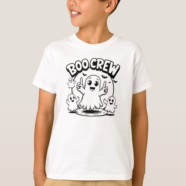 Boo Crew Halloween Ghosts T-Shirt (Front)
