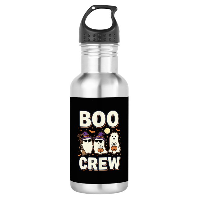 Boo Crew Halloween Ghosts Vector Design_1 532 Ml Water Bottle (Front)